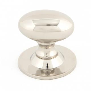 Polished Nickel Oval Cabinet Knob - Small